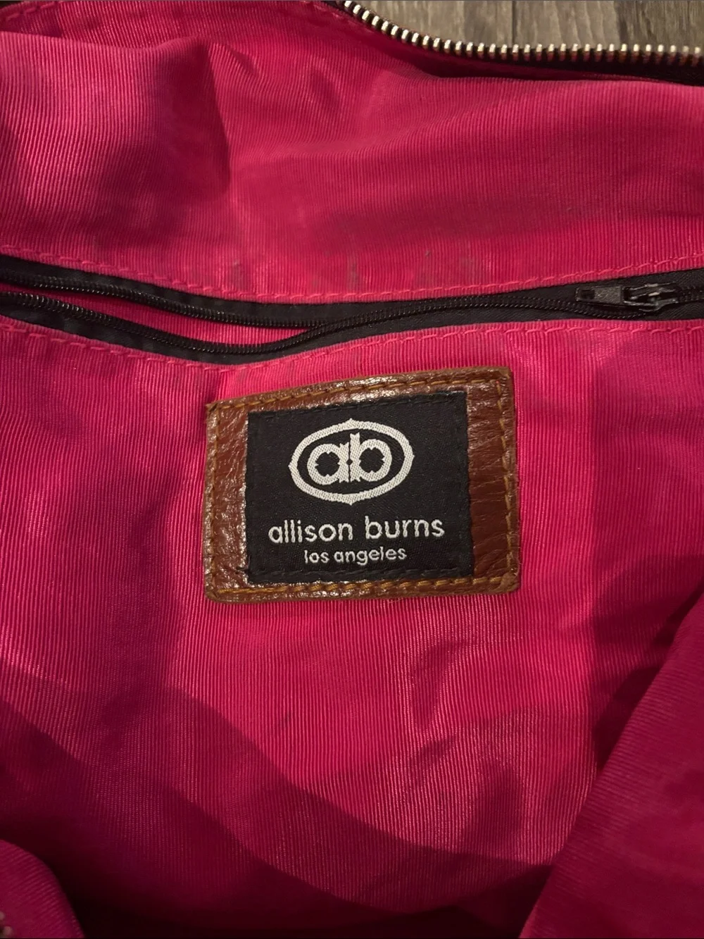 Vintage Allison  burns leather hobo bag -